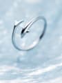 thumb 925 Sterling Silver Dolphin Minimalist Free Size Ring 0