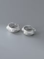 thumb 925 Sterling Silver Imitation Pearl Geometric Trend Stud Earring 4