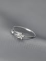 thumb 925 Sterling Silver Cubic Zirconia Star Minimalist Band Ring 2