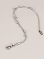thumb Titanium Steel Bead Irregular Minimalist Strand Bracelet 1
