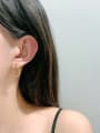 thumb Titanium Geometric Minimalist Stud Earring 1