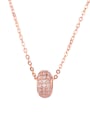thumb Brass Cubic Zirconia Round Vintage Necklace 2