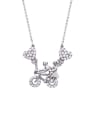 thumb Alloy Cubic Zirconia Dainty Necklace 3