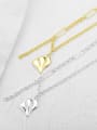 thumb 925 Sterling Silver Heart Hip Hop Necklace 1
