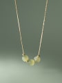 thumb 925 Sterling Silver Natural Stone Minimalist Bead Necklace 1