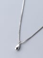 thumb 925 Sterling Silver smooth Water Drop Minimalist Necklace 2