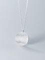 thumb 925 Sterling Silver  Minimalist Round Pendant Necklace 2