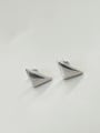 thumb 925 Sterling Silver Triangle Minimalist Stud Earring 0