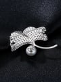thumb 925 Sterling Silver Cubic Zirconia Flower Statement Brooch 3