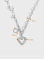 thumb 925 Sterling Silver Heart Vintage Hollow Chain Necklace 4