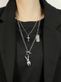 thumb Stainless steel Cross Hip Hop Necklace 2