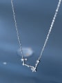 thumb 925 Sterling Silver Cubic Zirconia Star Dainty Necklace 0