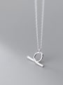 thumb 925 Sterling Silver Smooth knot Minimalist Necklace 1