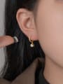 thumb 925 Sterling Silver Cubic Zirconia Pentagram Trend Huggie Earring 1