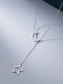 thumb 925 Sterling Silver Star Minimalist Lariat Necklace 2