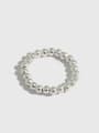 thumb 925 Sterling Silver Bead Round Vintage Band Ring 0