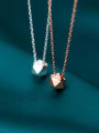 thumb 925 Sterling Silver With  Minimalist Smooth Hexagon Necklaces 1