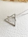 thumb 925 Sterling Silver Combined Geometric Necklace 0