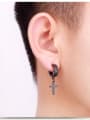 thumb Titanium Irregular Minimalist Huggie Earring 2