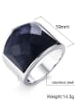 thumb Stainless steel Acrylic Geometric Vintage Band Ring 4