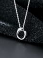 thumb 925 Sterling Silver With Platinum Plated Minimalist Irregular Necklaces 1