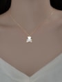 thumb 925 Sterling Silver Shell Bear Minimalist Necklace 2