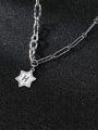thumb 925 Sterling Silver Star Vintage Chain Necklace 0
