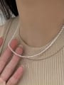 thumb 925 Sterling Silver  Minimalist  Side Chain  Necklace 2
