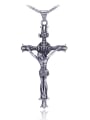 thumb Titanium Steel Cross Cute Regligious Necklace 0