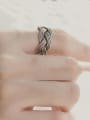 thumb 925 Sterling Silver  Vintage  Rope Strand  Free Size Midi Ring 2