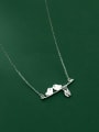 thumb 925 Sterling Silver Bird Minimalist Necklace 1