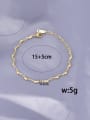 thumb Titanium Steel Cubic Zirconia Heart Minimalist Link Bracelet 1