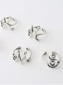 thumb 925 Sterling Silver Letter J Vintage Free Size Midi Ring 1