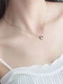 thumb 925 Sterling Silver Smooth Flower Minimalist Necklace 2