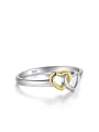 thumb 925 Sterling Silver Hollow Heart Minimalist Band Ring 1