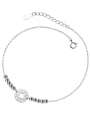 thumb 925 Sterling Silver Vintage  Coin  Anklet 0