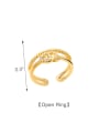 thumb Brass Cubic Zirconia Heart Vintage Stackable Ring 4