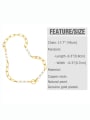 thumb Brass Imitation Pearl Geometric Hip Hop Hollow Chain Necklace 2