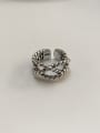 thumb 925 Sterling Silver  Vintage Three Rope Woven Free Size Band Ring 0