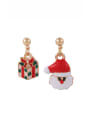 thumb Alloy Enamel Christmas Seris Cute Stud Earring 3