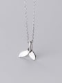 thumb 925 Sterling Silver Fish tail Minimalist  Pendant Necklace 1