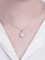 thumb 925 Sterling Silver Cubic Zirconia Oval Luxury Necklace 1