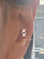 thumb 925 Sterling Silver Star Minimalist Stud Earring 1