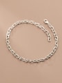 thumb 925 Sterling Silver  Minimalist Hollow Chain  Anklet 2
