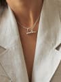 thumb 925 Sterling Silver Heavy Industry Irregular Necklace 1