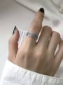 thumb 925 Sterling Silver Star moon Vintage Band Ring 1