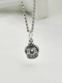 thumb Vintage Sterling Silver With Simple Retro Crown  Pendants 3