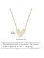 thumb Stainless steel Shell Heart Minimalist Necklace 3