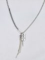 thumb Vintage Sterling Silver With Platinum Plated Fashion Tassel pendant  Necklaces 3