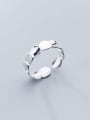 thumb 925 Sterling Silver Smooth Round Minimalist Free Size Ring 0